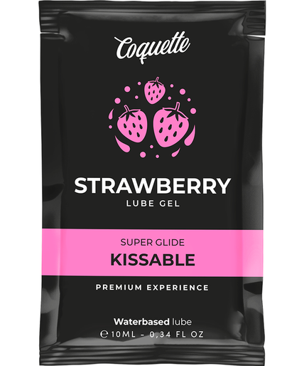 COQUETTE CHIC DESIRE - STRAWBERRY WATER BASED KISSABLE LUBRICANT POCKET 10 ML