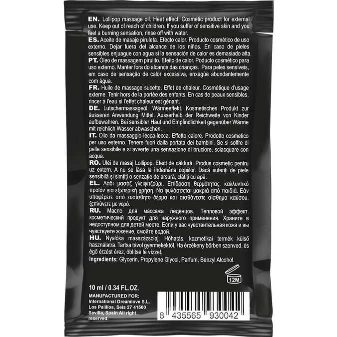 COQUETTE CHIC DESIRE - ZAKLOLLY POP KUSBARE MASSAGEOLIE VERWARMEND GEVOEL 10 ML