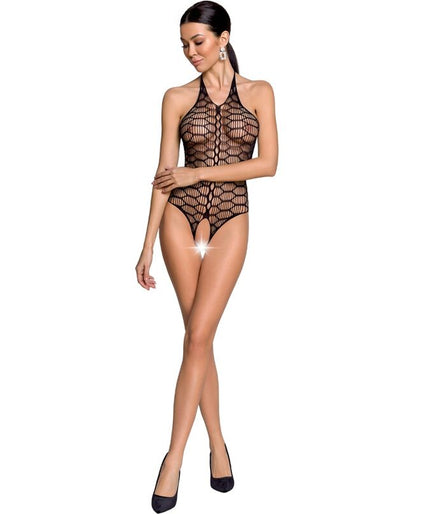 PASSION - WOMAN BS087 ZWART BODYSTOCKING ONE SIZE