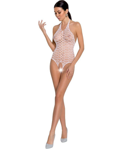 Passie – Dames Bs087 Witte Bodystocking One Size