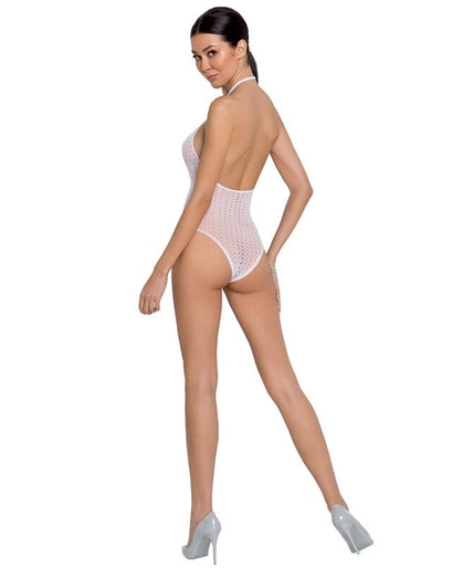 PASSION - WOMAN BS088 WITTE BODYSTOCKING EEN MAAT