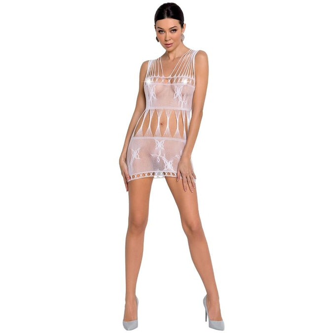 Passie – Dames Bs090 Witte Bodystocking One Size