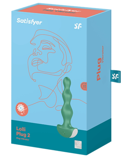 SATISFYER - LOLLI PLUG 2 PLUG VIBRATOR GREEN