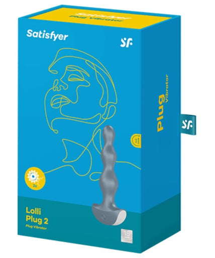 SATISFYER - LOLLI PLUG 2 PLUG VIBRATOR GREY