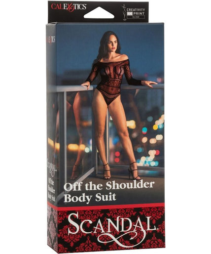 CALEXOTICS - SCANDAL SCHOUDER BODYSUIT ÉÉN MAAT