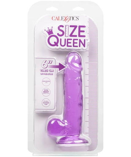 CALEXOTICS - SIZE QUEEN DILDO PURPLE 15.3 CM