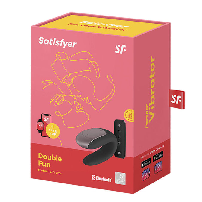 Satisfyer – Double Fun Partner Vibrator Black