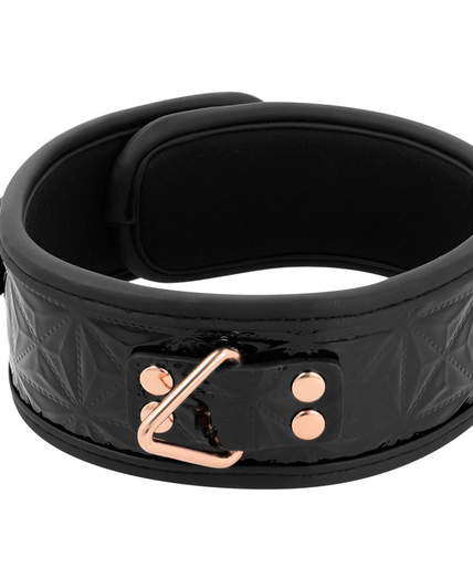 BEGME - BLACK EDITION PREMIUM VEGAN LEATHER COLLAR WITH NEOPRENE LINING