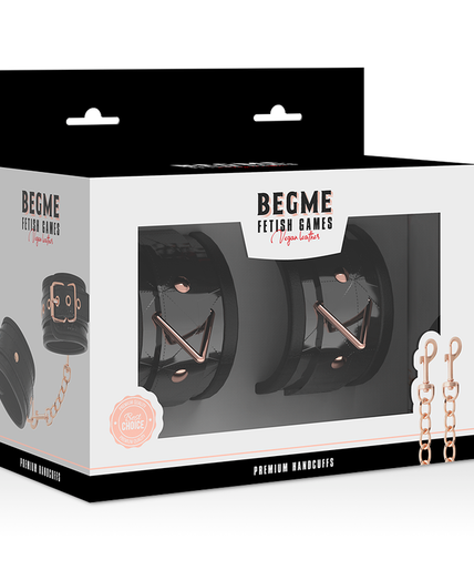 BEGME - BLACK EDITION PREMIUM HANDCUFFS WITH NEOPRENE LINING