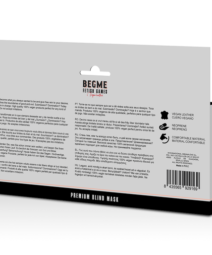 BEGME - RED EDITION PREMIUM BLIND MASK WITH NEOPRENE LINING