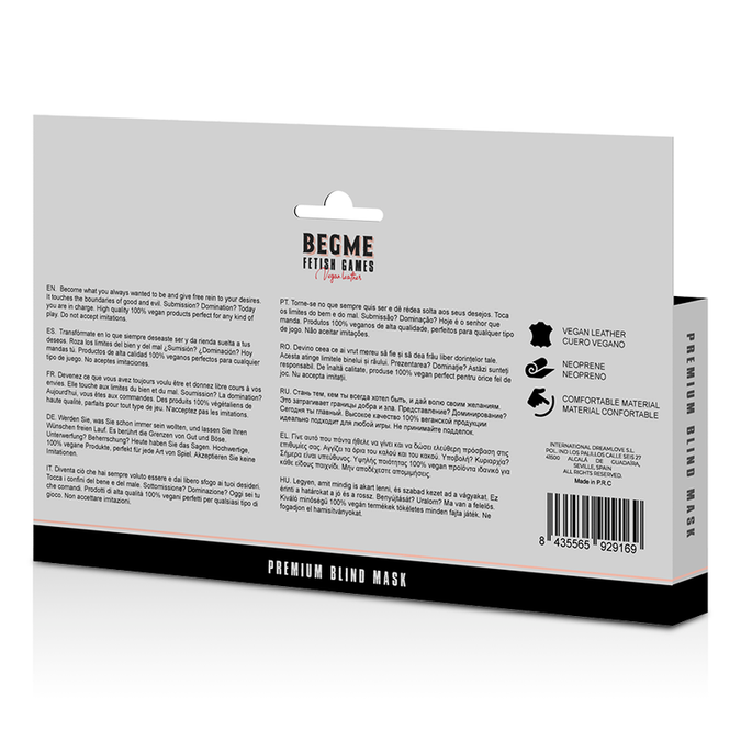 Begme – Red Edition Core Blind Mask with Neoprene Lining