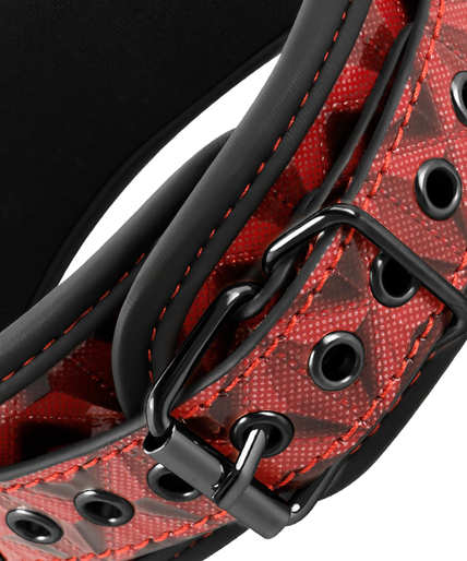 BEGME - RED EDITION COLLAR WITH NIPPLE CLAMPS WITH NEOPRENE LINING