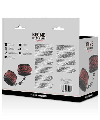 Begme – Red Edition Core Handcuffs with Neoprene Lining