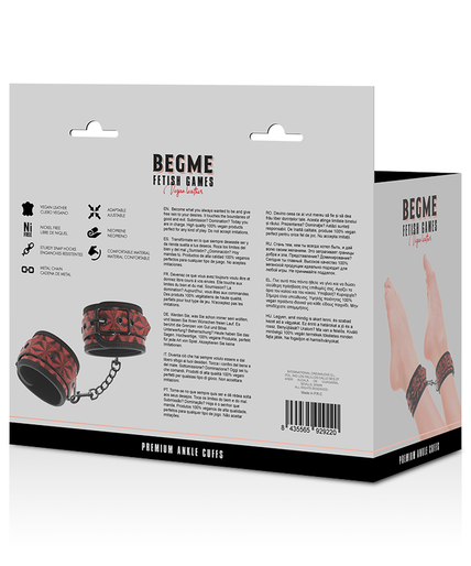 BEGME - RED EDITION PREMIUM ANKLE CUFFS WITH NEOPRENE LINING