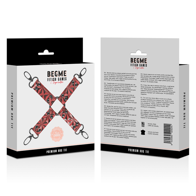 BEGME - RED EDITION PREMIUM VEGAN LEREN VARKENSBAND