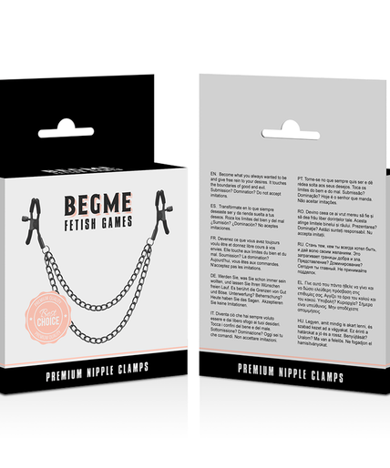 BEGME - RED EDITION NIPPLE CLIPS WITH CHAIN