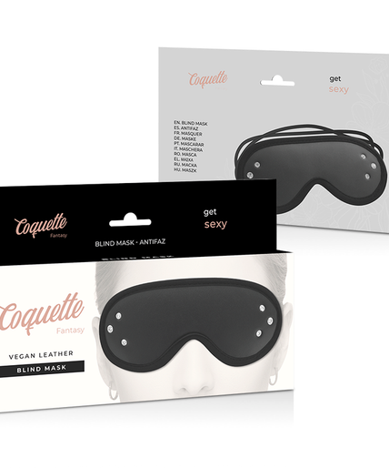 COQUETTE CHIC DESIRE - FANTASY VEGAN LEATHER BLIND MASK WITH NEOPRENE LINING