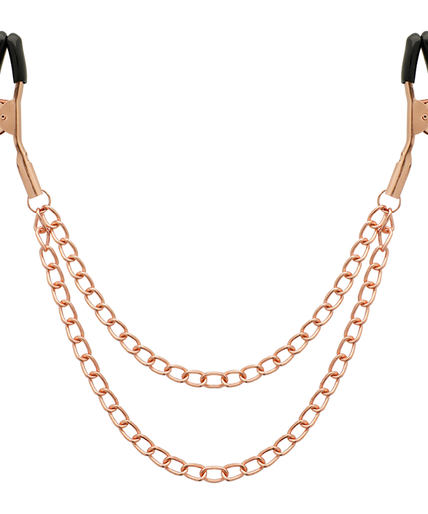 Coquette Chic Desire – Fantasy Metall-Brustwarzenklemmen mit Kette