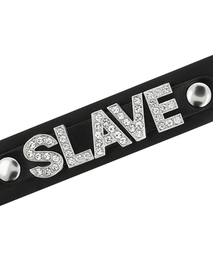 COQUETTE CHIC DESIRE - SLAVE VEGAN LEATHER CHOKER