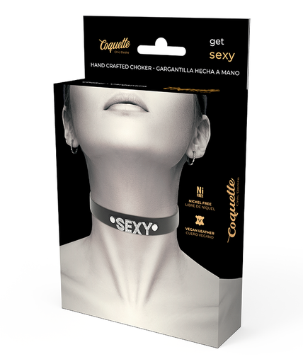 COQUETTE CHIC DESIRE - SEXY VEGAN LEATHER CHOKER