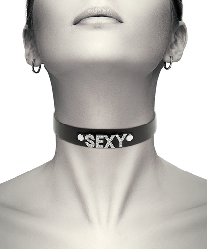 COQUETTE CHIC DESIRE - SEXY VEGAN LEATHER CHOKER