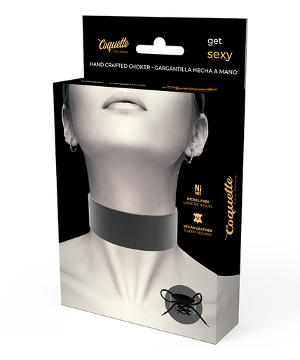 COQUETTE CHIC DESIRE - VEGAN LEATHER CHOKER