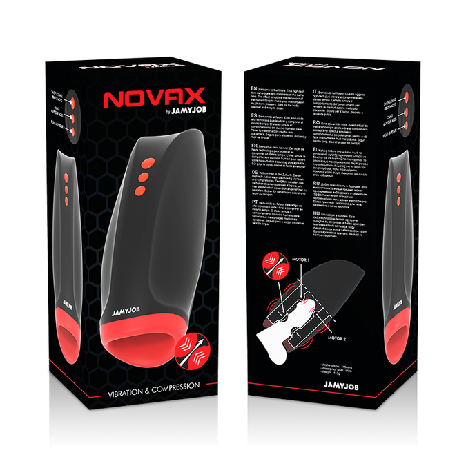 Jamyjob – Novax Masturbator with Vibration and Compression