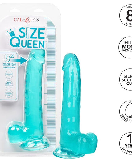 CALEXOTICS - SIZE QUEEN DILDO BLUE 20.3 CM