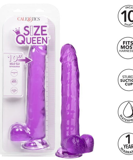 CALEXOTICS - SIZE QUEEN DILDO PURPLE 25.5 CM