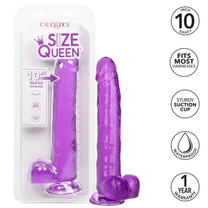 Pleasurements – Calexotics – Size Queen Dildo Purple 25.5 Cm
