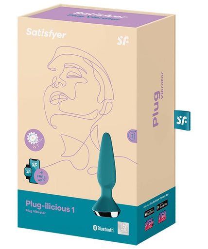 SATISFYER - PLUG ILICIOUS 1 PLUG VIBRATOR GREEN