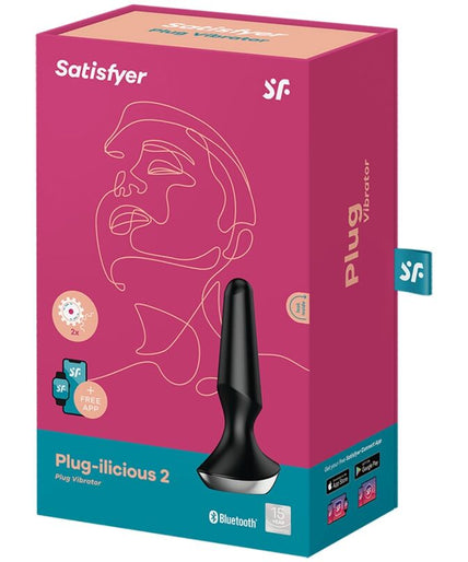 SATISFYER - PLUG ILICIOUS 2 PLUG VIBRATOR BLACK