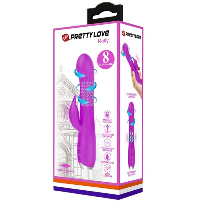 Pretty Love – Molly vibrator met oplaadbare rotatie