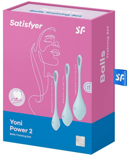 SATISFYER - YONI POWER 2 TRAINING SET BLUE