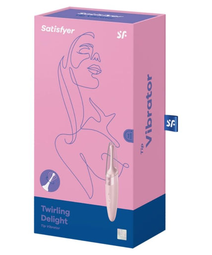 SATISFYER - TWIRLING DELIGHT CLIT TIP VIBRATOR PINK