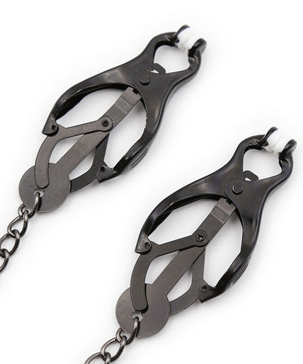 OHMAMA FETISH - JAPANESE NIPPLE Clamps WITH BLACK CHAIN