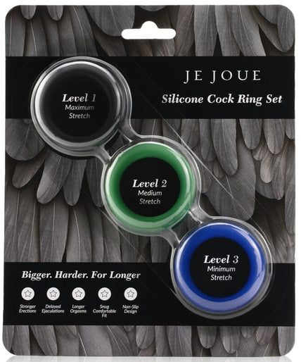 JE JOUE - SILICONE SET SILICONE PENIS RINGS