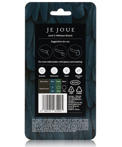 JE JOUE - BLUE SILICONE RING - MINIMUM STRANGULATION
