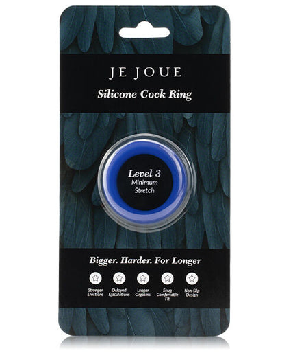 JE JOUE - BLUE SILICONE RING - MINIMUM STRANGULATION