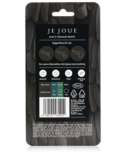 JE JOUE - MAXIMUM STRETCH SILICONE COCK RING - BLACK