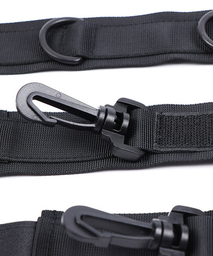 OHMAMA FETISH - NYLON HANDCUFFS AND COLLAR