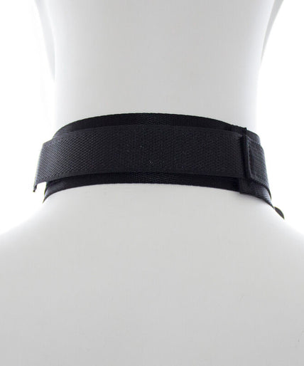 OHMAMA FETISH - NYLON HANDCUFFS AND COLLAR