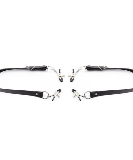 OHMAMA FETISH - CLITORIS CLAMPS WITH LEG STRAPS