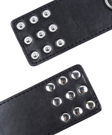 OHMAMA FETISH - WRIST RESTRAINTS SNAP FASTEN METAL
