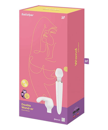 SATISFYER - DOUBLE WANDER APP WHITE