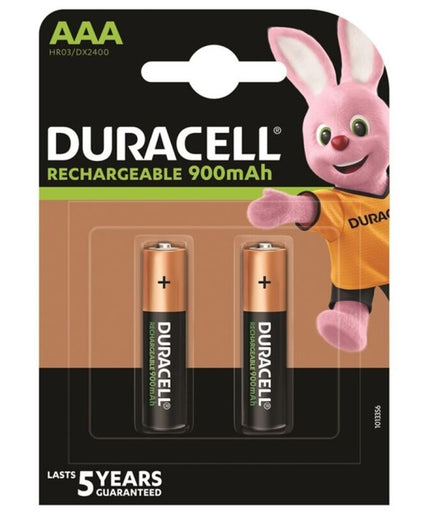 DURACELL - OPLAADBARE BATTERIJ HR03 AAA 900mAh 2 STUKS