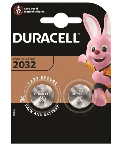DURACELL - KNOPCEL BATTERIJ LITHIUM CR2032 3V 2 STUKS
