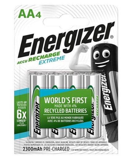 ENERGIZER - EXTREME RECHARGEABLE BATTERY HR6 AA 2300mAh 4 UNIT