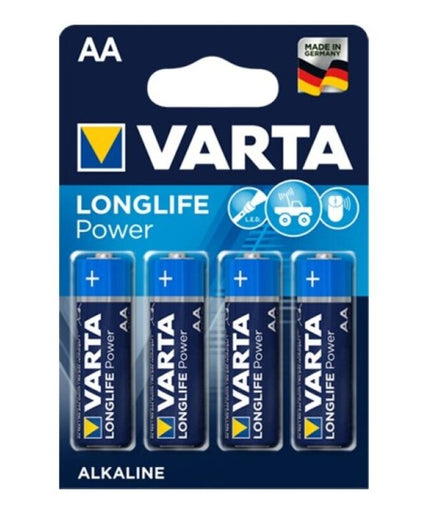 VARTA - LONGLIFE POWER ALKALINE BATTERIJ AA LR6 4 STUKS