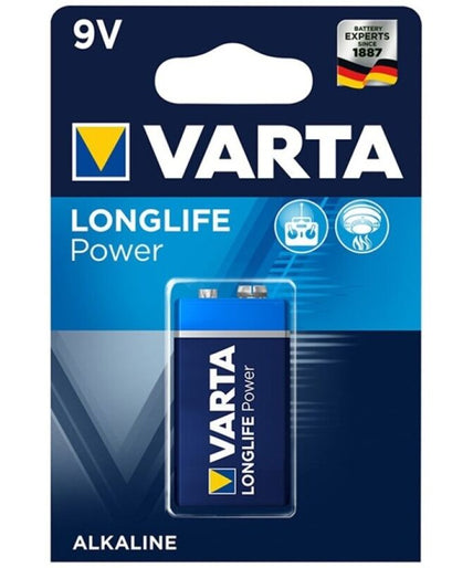 VARTA - LONGLIFE POWER ALKALINE BATTERIJ 9V LR61 1 STUK